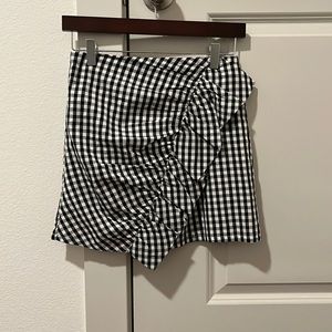 lulus gingham mini skirt